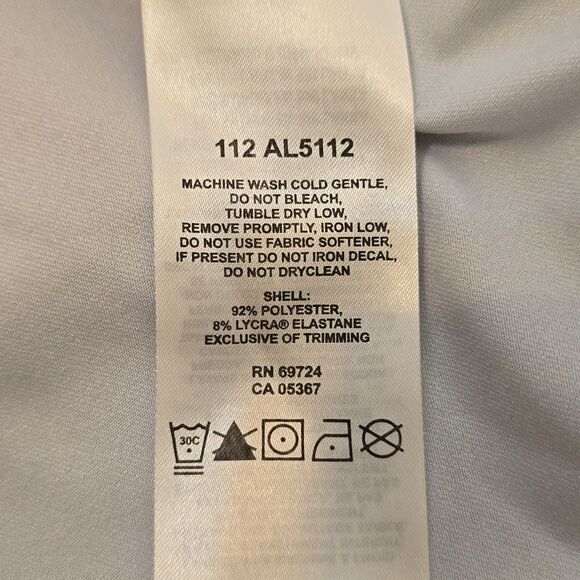 Columbia Dress Womens Medium Blue Red Yellow Sundancer Cross Back Omni Wick Hike - Picture 8 of 8